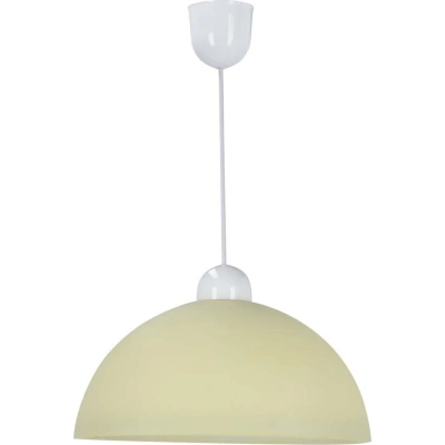 Krémové závěsné svítidlo se skleněným stínidlem ø 22 cm Vanilia – Candellux Lighting