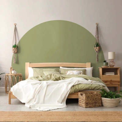 Samolepka na zeď 165x140 cm Olive Green – Ambiance