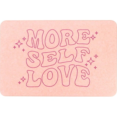 Světle růžová koupelnová předložka 39x60 cm More Self Love – Artsy Doormats