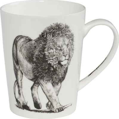 Bílý porcelánový hrnek Maxwell & Williams Marini Ferlazzo Lion, 450 ml