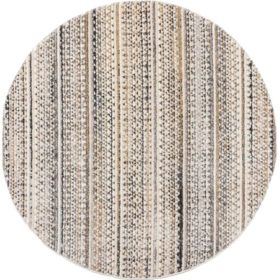 Béžový kulatý koberec 140x140 cm Camino – Flair Rugs