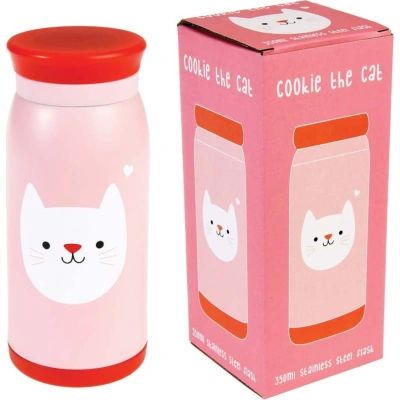 Nerezová lahev Rex London Cookie the Cat, 350 ml