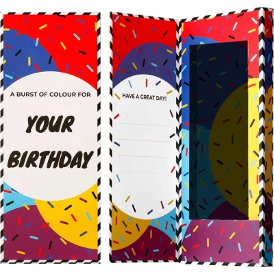 Dárková krabička na ponožky Ballonet Socks Happy Birthday Socks Card