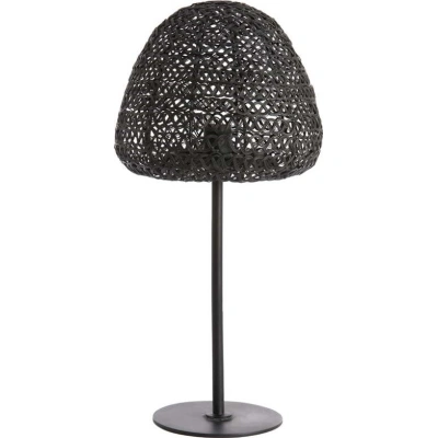 Matně černá stolní lampa (výška 56 cm) Finou – Light & Living