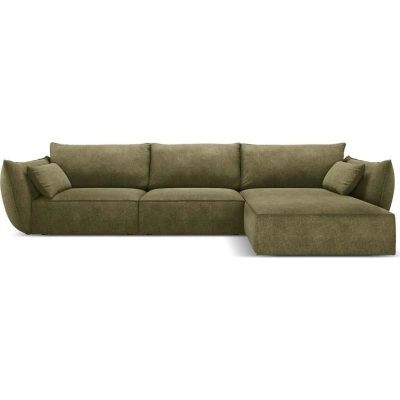 Zelená rohová pohovka (pravý roh) Vanda – Mazzini Sofas