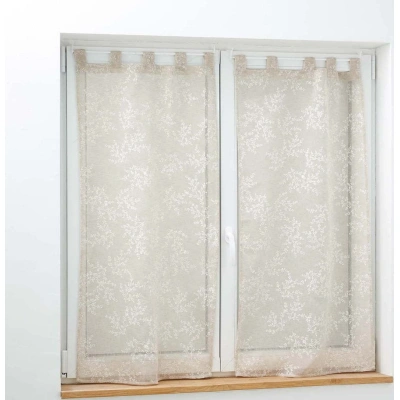 Světle hnědé voálové záclony v sadě 2 ks 60x90 cm Karla – douceur d'intérieur