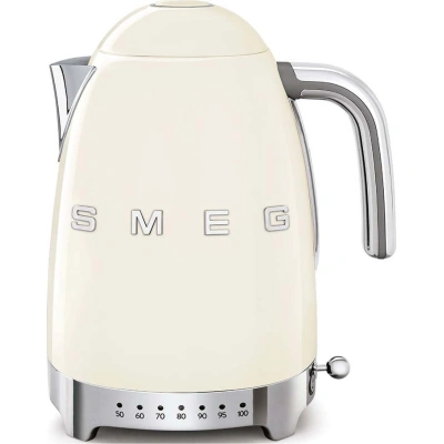 Krémová rychlovarná konvice z nerezové oceli 1,7 l Retro Style – SMEG