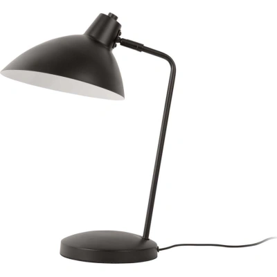 Černá stolní lampa s kovovým stínidlem (výška 49 cm) Casque – Leitmotiv