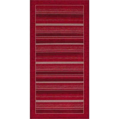 Červený běhoun Floorita Velour, 55 x 280 cm