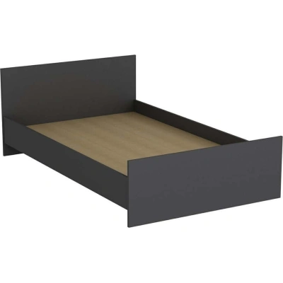 Antracitová jednolůžková postel 120x200 cm Kale – Kalune Design