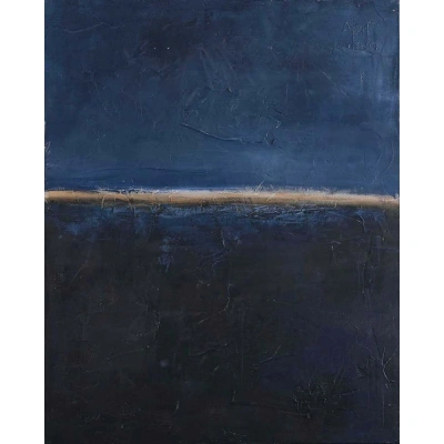 Ručně malovaný obraz 78x98 cm Edge Blue – Malerifabrikken