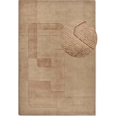 Béžový ručně tkaný vlněný koberec 120x170 cm Charlotte – Villeroy&Boch