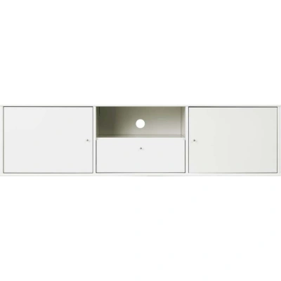 Bílý TV stolek 161x42 cm Mistral – Hammel Furniture