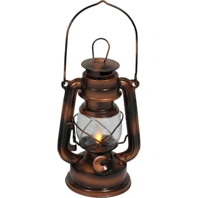 LED lucerna v bronzové barvě (výška 19 cm) – Hilight