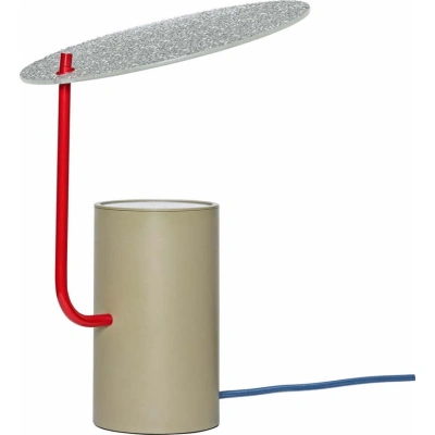 Khaki stolní lampa se skleněným stínidlem (výška 35 cm) Disc – Hübsch