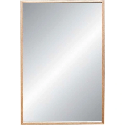 Nástěnné zrcadlo s dřevěným rámem Depth – Hübsch