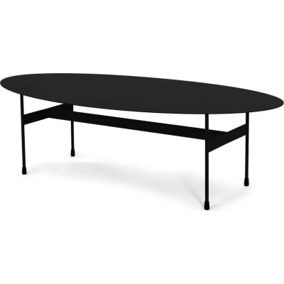 Černý kovový konferenční stolek 39x120 cm Mira – Spinder Design