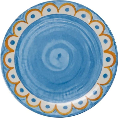 Světle modré porcelánové talíře v sadě 6 ks ø 27 cm Tangeri blue – Villa Altachiara