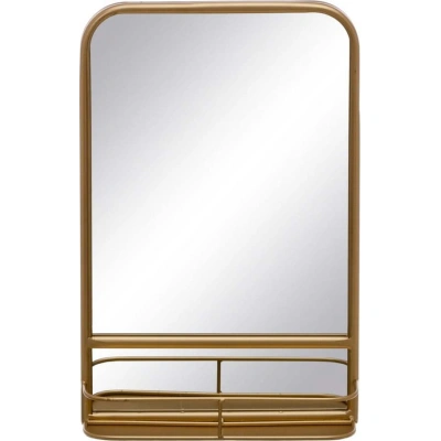 Nástěnné zrcadlo s poličkou 31x47 cm – Ixia