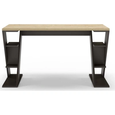 Pracovní stůl s deskou v dubovém dekoru 60x137 cm Butterfly – Marckeric