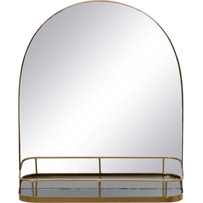Nástěnné zrcadlo s poličkou 40x46,5 cm – Ixia