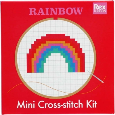 Kreativní sada Cross-stitch Kit Rainbow – Rex London