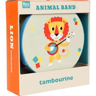 Hudební hračka Tambourine Animal Band – Rex London