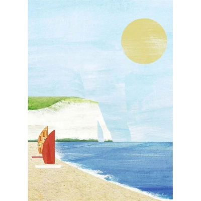 Plakát 30x40 cm Etretat Cliffs - Travelposter