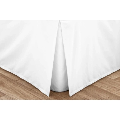 Bílý perkálový potah na rám postele 90x190 cm Easy Iron Percale – Catherine Lansfield