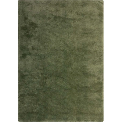 Tmavě zelená syntetická kožešina 80x150 cm Faroe Wool Look Fur – Flair Rugs
