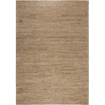 Ručně tkaný kenafový koberec v přírodní barvě 200x290 cm Drew Border – Flair Rugs