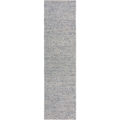 Světle modrý ručně tkaný běhoun s příměsí vlny 60x230 cm Minerals – Flair Rugs