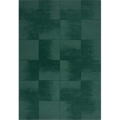 Ručně tkaný vlněný koberec v petrolejové barvě 200x290 cm Demi Check Ombre – Flair Rugs