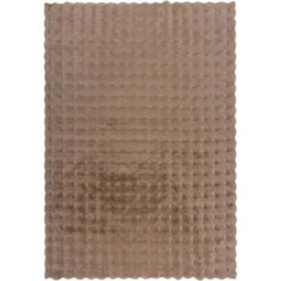 Hnědá syntetická kožešina 180x290 cm Waffle Faux Fur – Flair Rugs