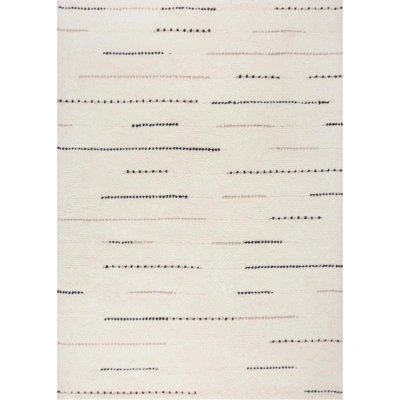 Krémový ručně tkaný vlněný koberec 160x230 cm Dottie Linear – Flair Rugs