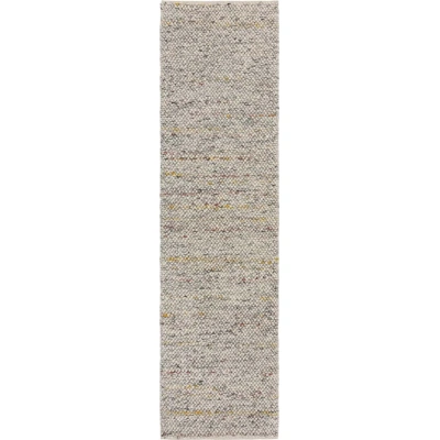 Krémový ručně tkaný běhoun s příměsí vlny 60x230 cm Minerals – Flair Rugs