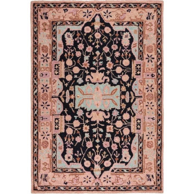 Růžový ručně tkaný vlněný koberec 200x290 cm Blossom Traditional – Flair Rugs