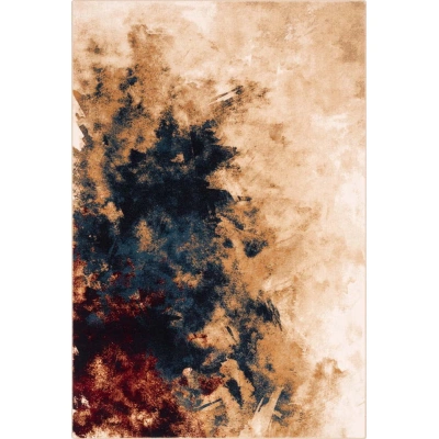 Vlněný koberec 133x180 cm Burst dark beige – Agnella