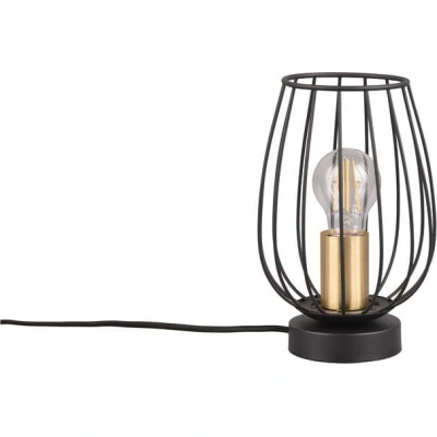 Stolní lampa v černo-zlaté barvě (výška 24,5 cm) Grid – Trio